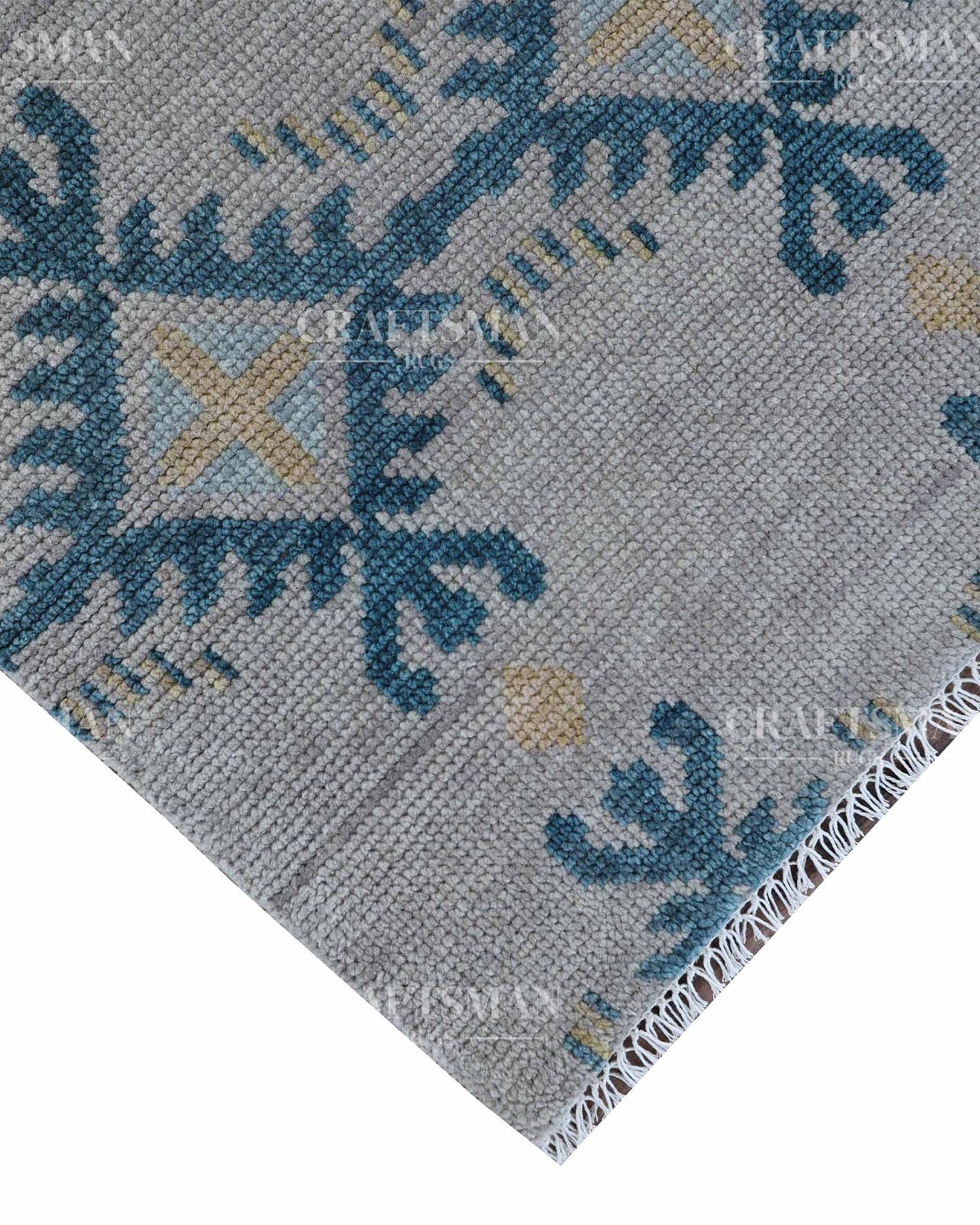 Alris Wool Hand-Knotted Oushak-Inspired Rug