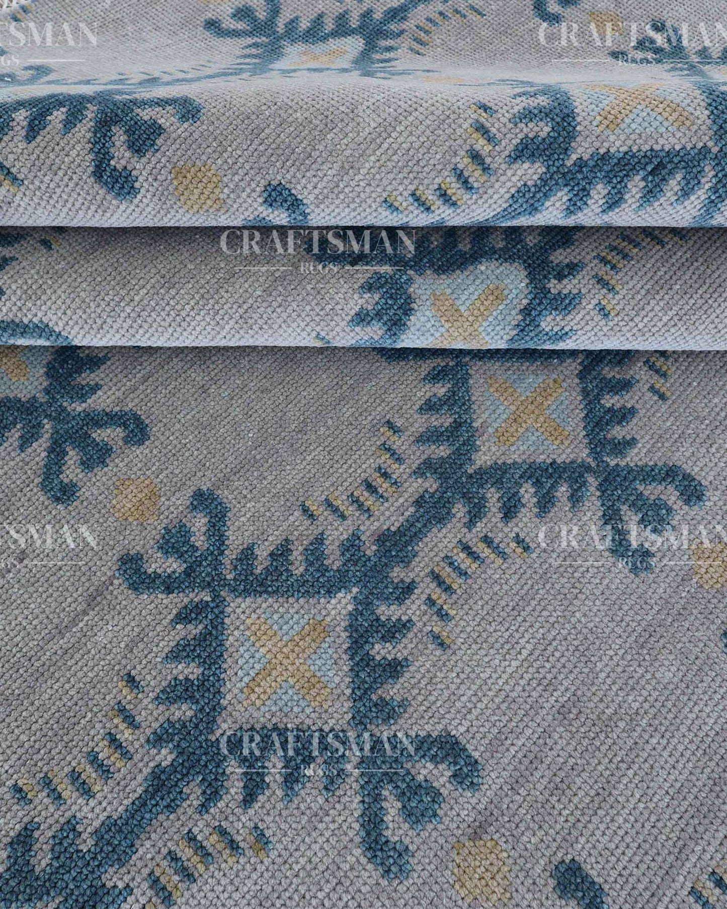 Alris Wool Hand-Knotted Oushak-Inspired Rug