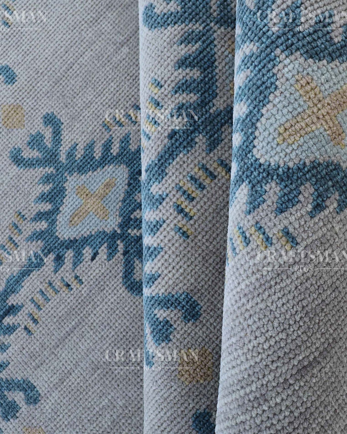 Alris Wool Hand-Knotted Oushak-Inspired Rug