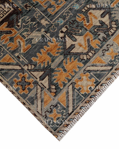 Calrin Wool Hand-Knotted Oushak-Inspired Rug