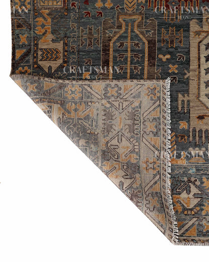 Calrin Wool Hand-Knotted Oushak-Inspired Rug