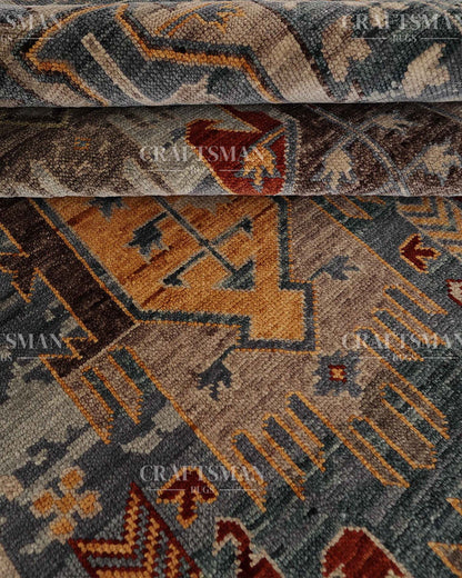 Calrin Wool Hand-Knotted Oushak-Inspired Rug