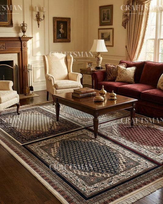 5x8 feet Vintage Hand-Knotted Wool Rug | One-of-a-Kind | Craftsman Rugs