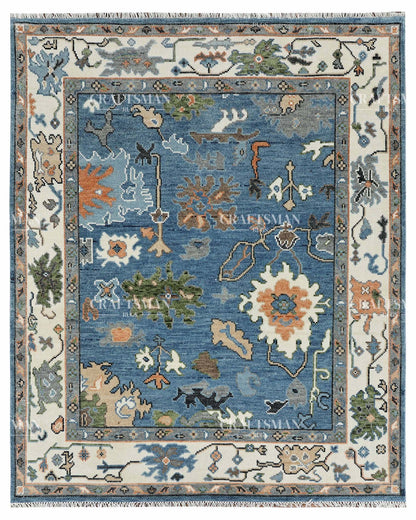 Serenza Wool Hand-Knotted Oushak-Inspired Rug