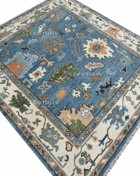 Serenza Wool Hand-Knotted Oushak-Inspired Rug