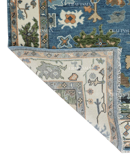 Serenza Wool Hand-Knotted Oushak-Inspired Rug