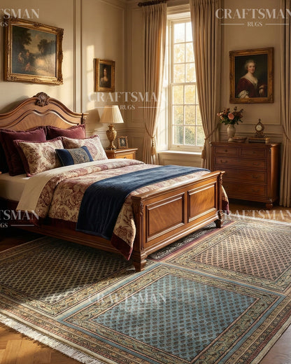 5x8 feet Vintage Hand-Knotted Wool Rug | One-of-a-Kind | Craftsman Rugs