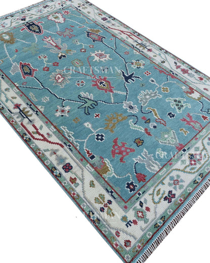 Farris Wool Hand-Knotted Oushak-Inspired Rug