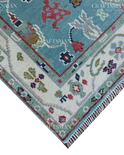 Farris Wool Hand-Knotted Oushak-Inspired Rug
