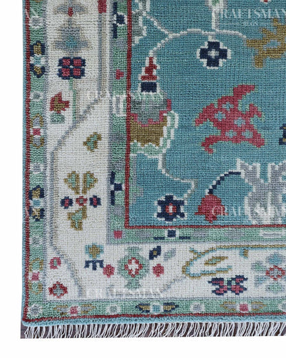 Farris Wool Hand-Knotted Oushak-Inspired Rug