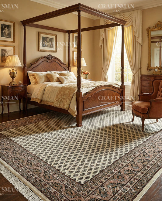 4x6 feet Vintage Hand-Knotted Wool Rug | One-of-a-Kind | Craftsman Rugs