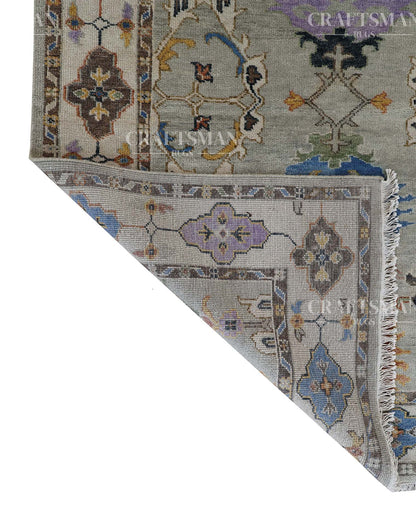 Lomir Wool Hand-Knotted Oushak-Inspired Rug