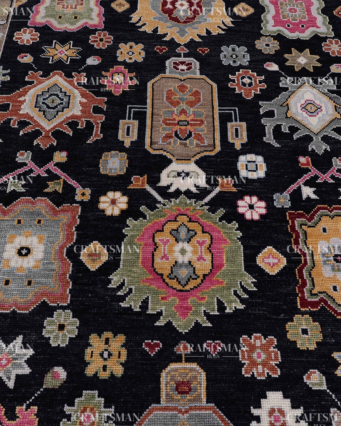 Lumora Wool Hand-Knotted Oushak-Inspired Rug