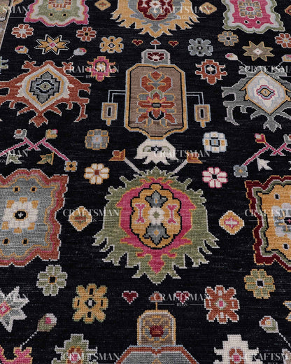 Lumora Wool Hand-Knotted Oushak-Inspired Rug
