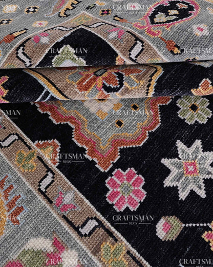 Lumora Wool Hand-Knotted Oushak-Inspired Rug