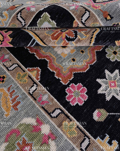 8x10 feet Wool Hand-Knotted Oushak-Inspired Rug | Craftsman Rugs Exclusive