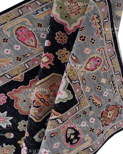 Lumora Wool Hand-Knotted Oushak-Inspired Rug
