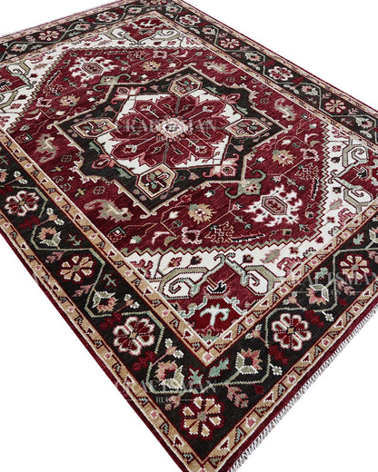 Sevra Wool Hand-Knotted Oushak-Inspired Rug