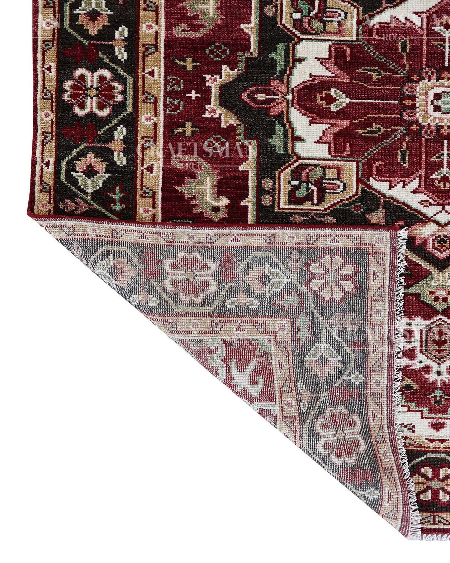 8x10 feet Wool Hand-Knotted Oushak-Inspired Rug | Craftsman Rugs Exclusive