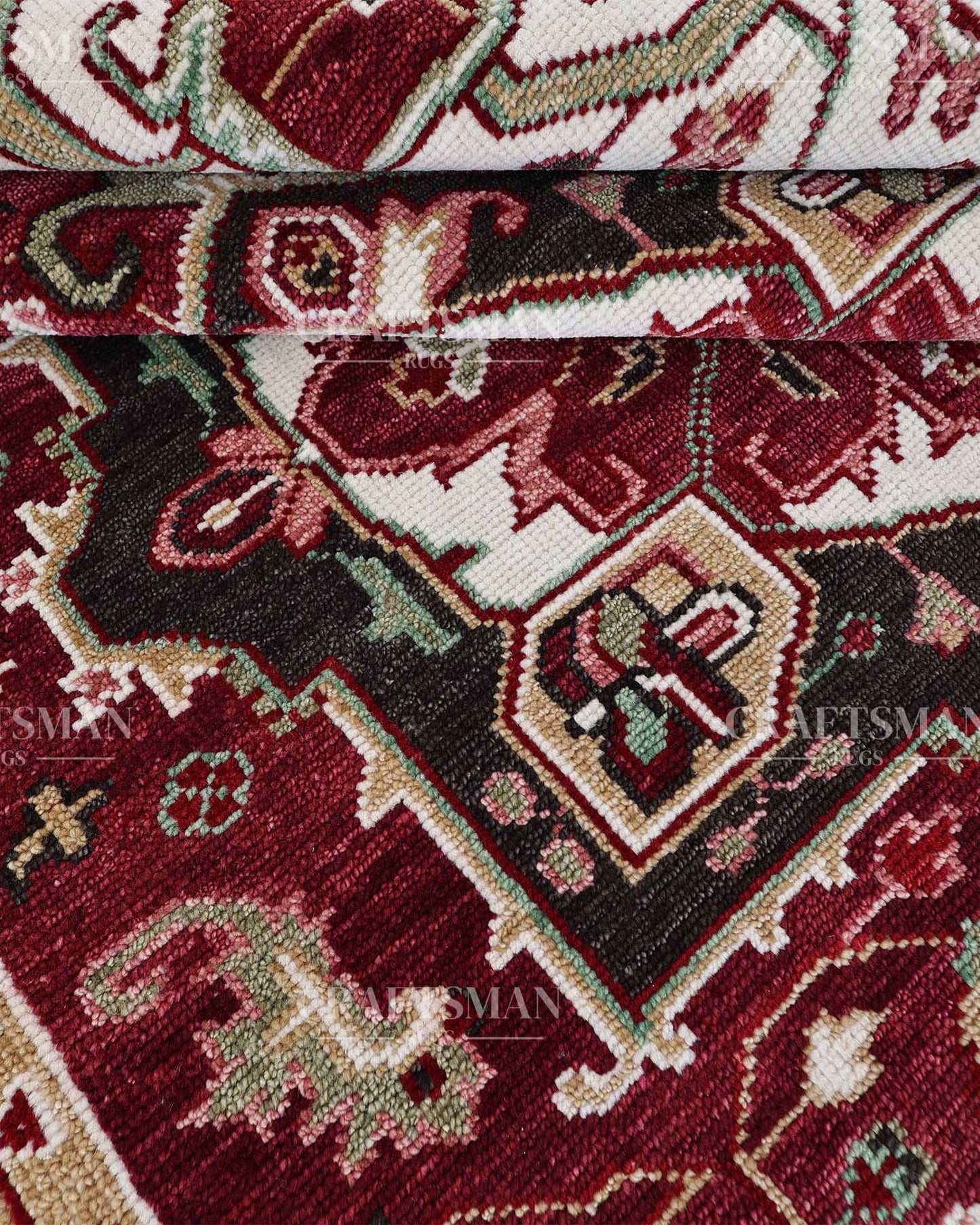 Sevra Wool Hand-Knotted Oushak-Inspired Rug