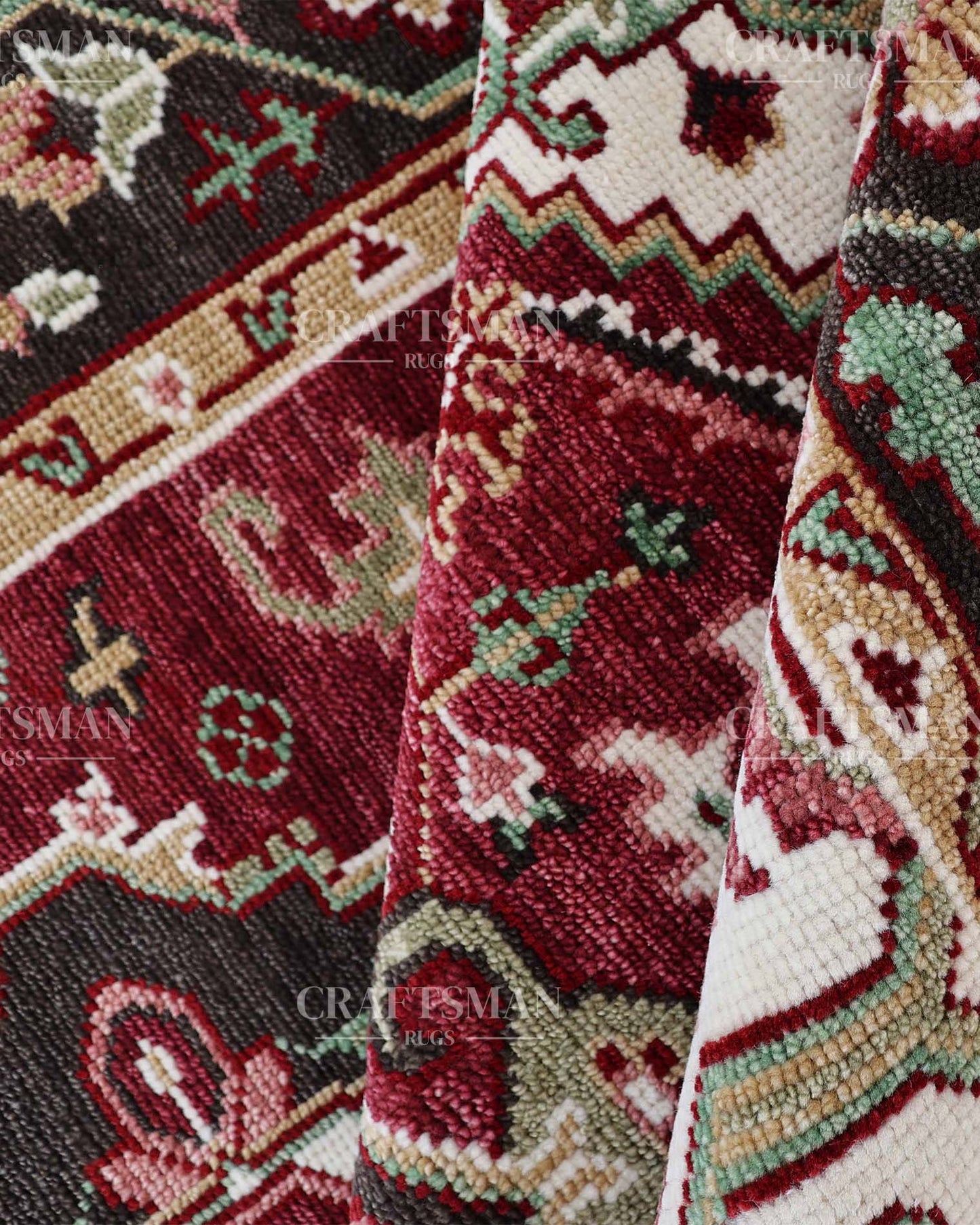 Sevra Wool Hand-Knotted Oushak-Inspired Rug