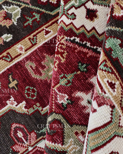 8x10 feet Wool Hand-Knotted Oushak-Inspired Rug | Craftsman Rugs Exclusive