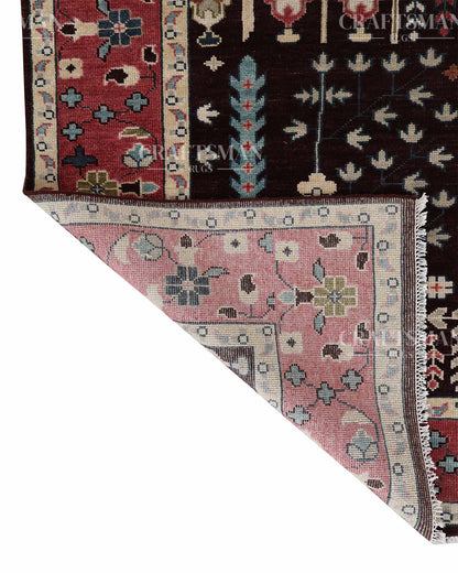 Dorvis Wool Hand-Knotted Oushak-Inspired Rug