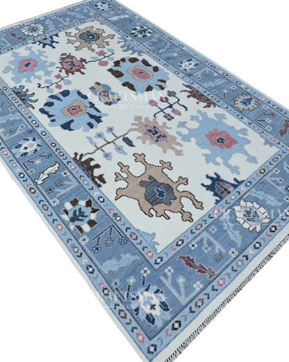 Elnor Wool Hand-Knotted Oushak-Inspired Rug