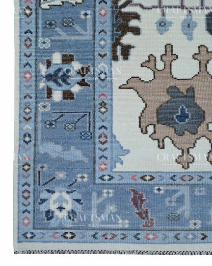 Elnor Wool Hand-Knotted Oushak-Inspired Rug