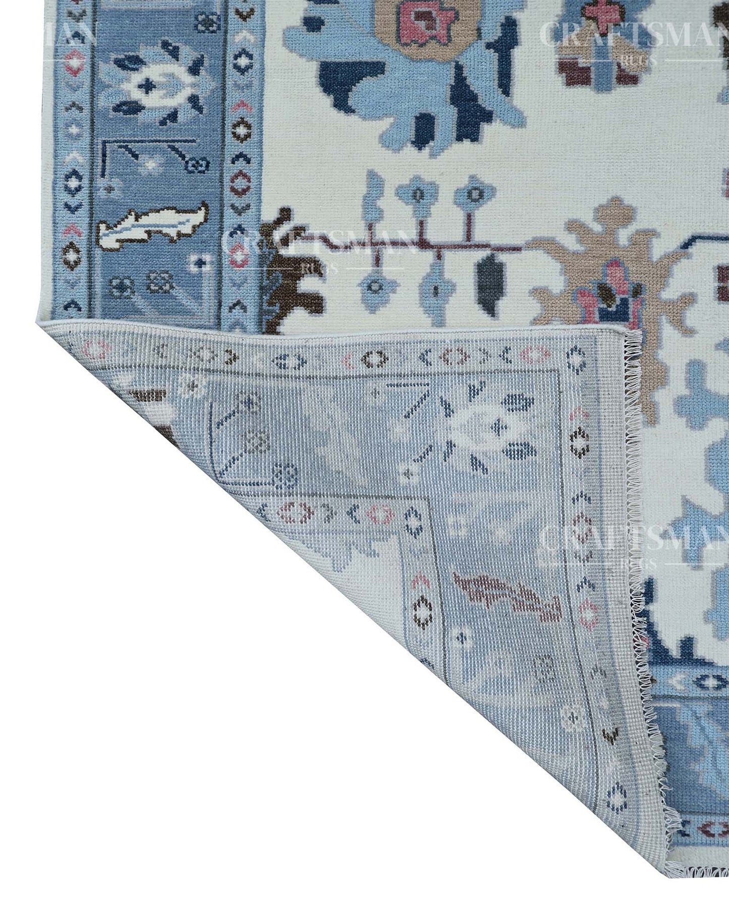 Elnor Wool Hand-Knotted Oushak-Inspired Rug