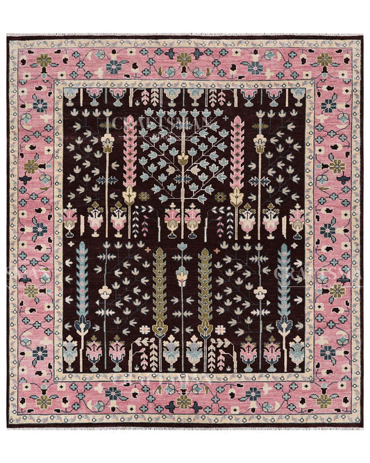 Sovrin Wool Hand-Knotted Oushak-Inspired Rug