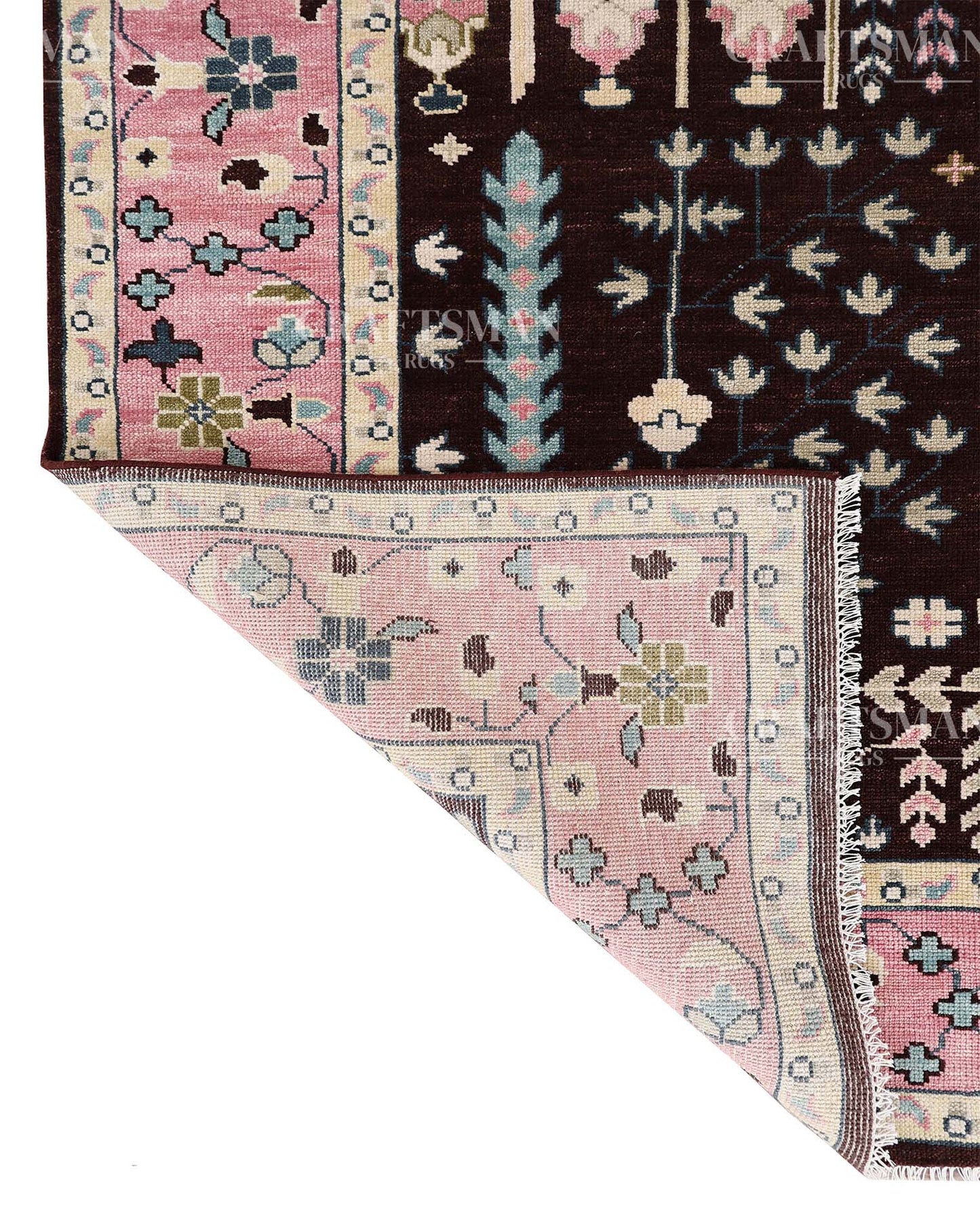 Sovrin Wool Hand-Knotted Oushak-Inspired Rug