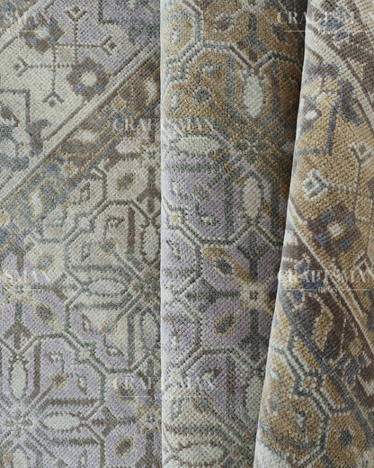 Yavros Wool Hand-Knotted Oushak-Inspired Rug