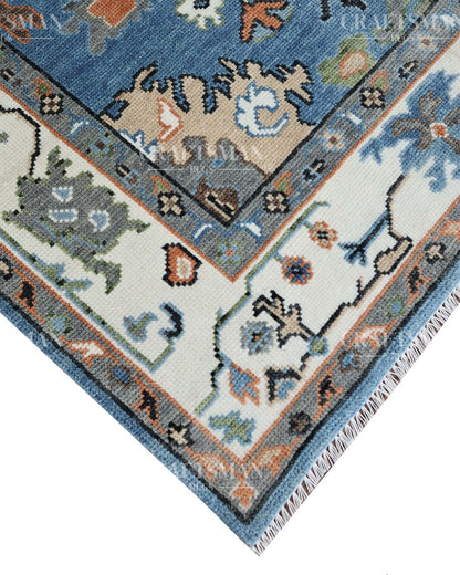 Ormal Wool Hand-Knotted Oushak-Inspired Rug