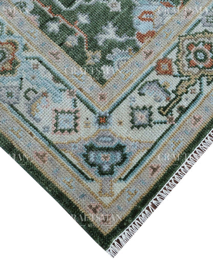 Lysor  Wool Hand-Knotted Oushak-Inspired Rug