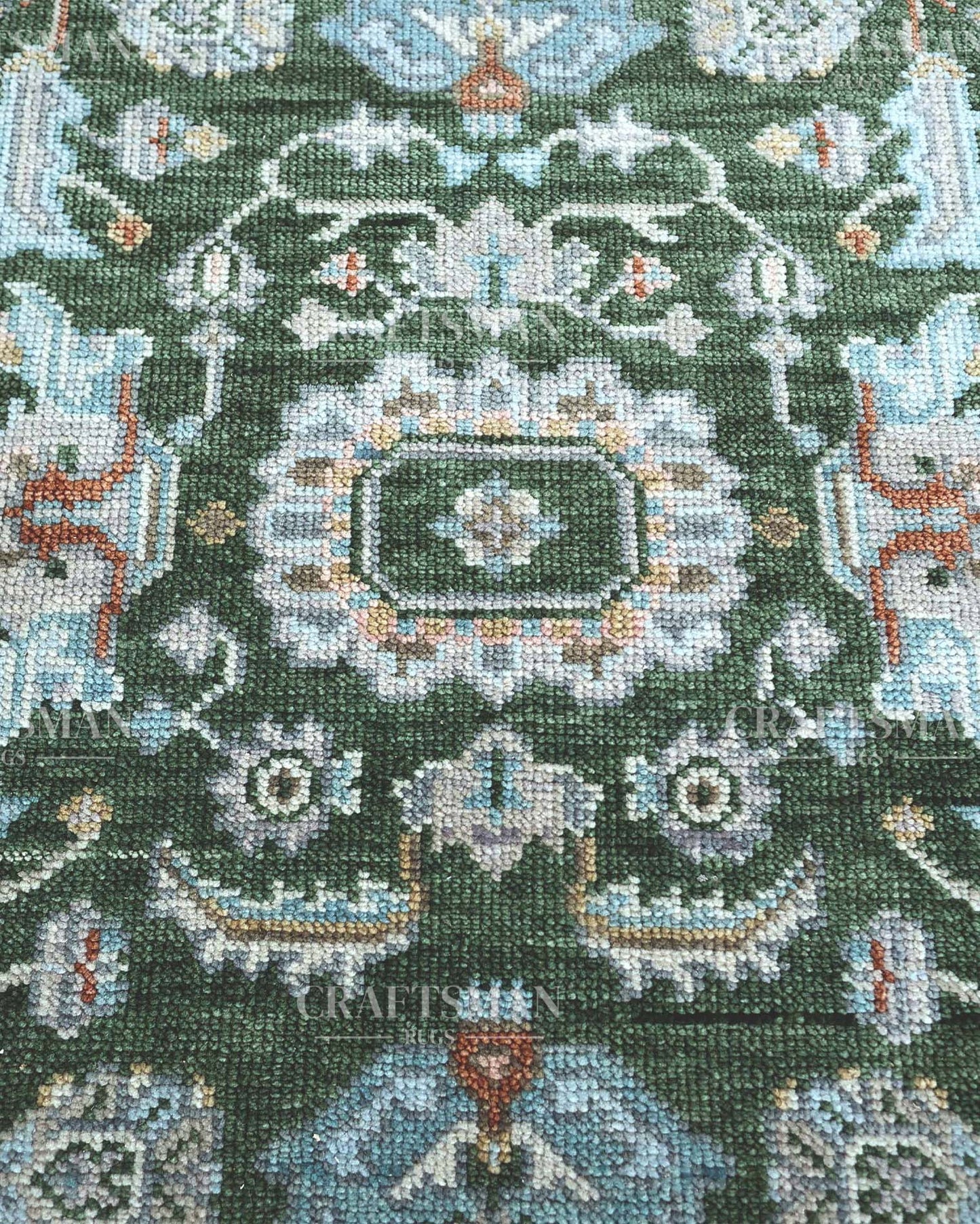 Lysor  Wool Hand-Knotted Oushak-Inspired Rug