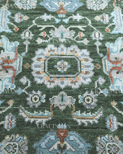 Lysor  Wool Hand-Knotted Oushak-Inspired Rug
