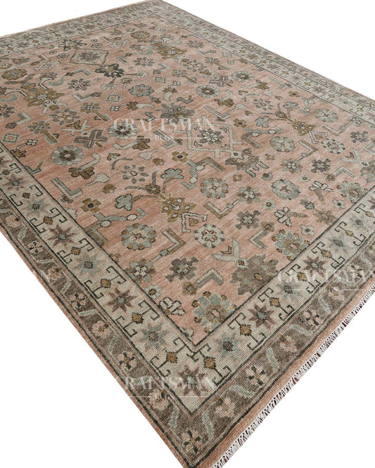 Felrin  Wool Hand-Knotted Oushak-Inspired Rug
