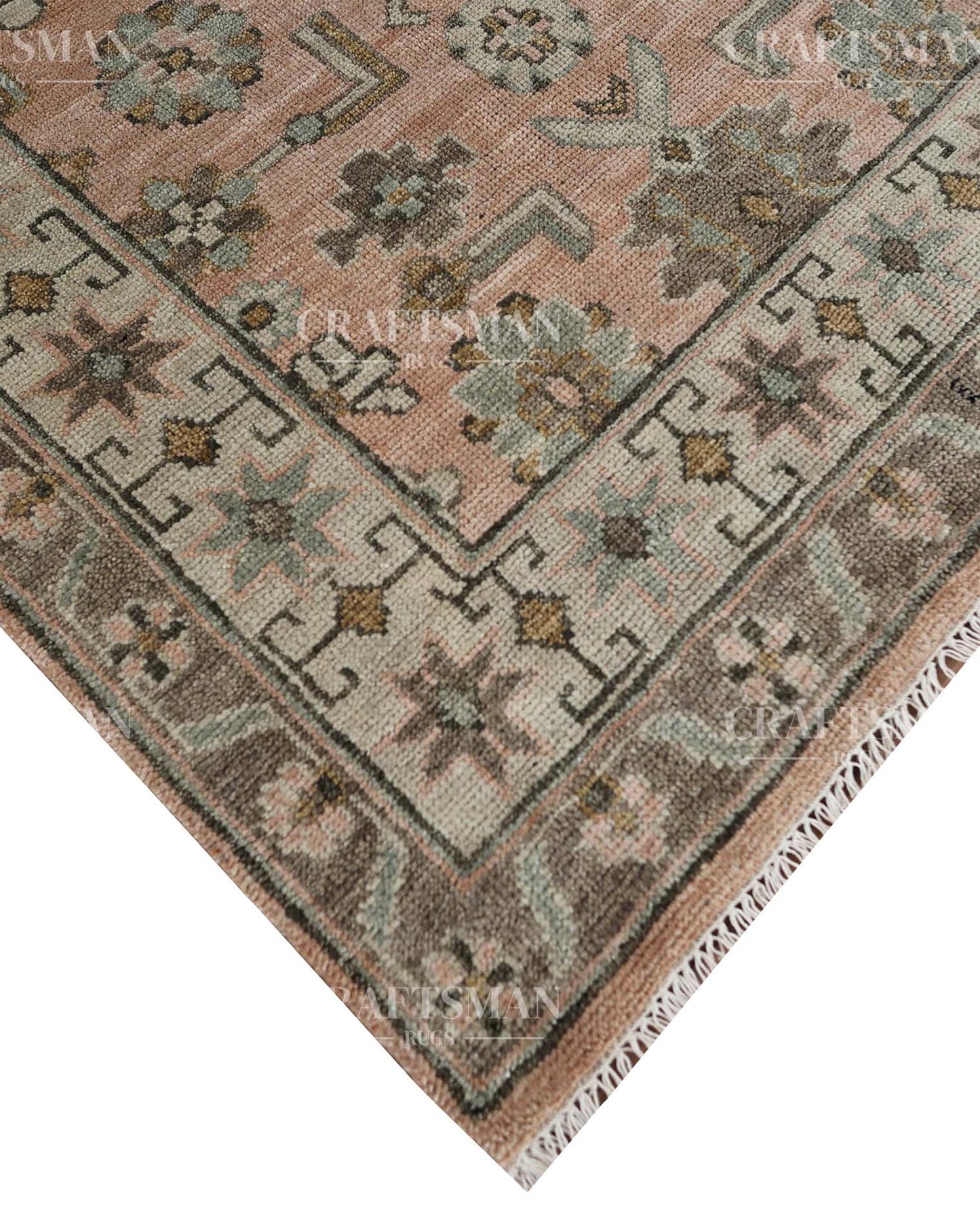 Felrin  Wool Hand-Knotted Oushak-Inspired Rug