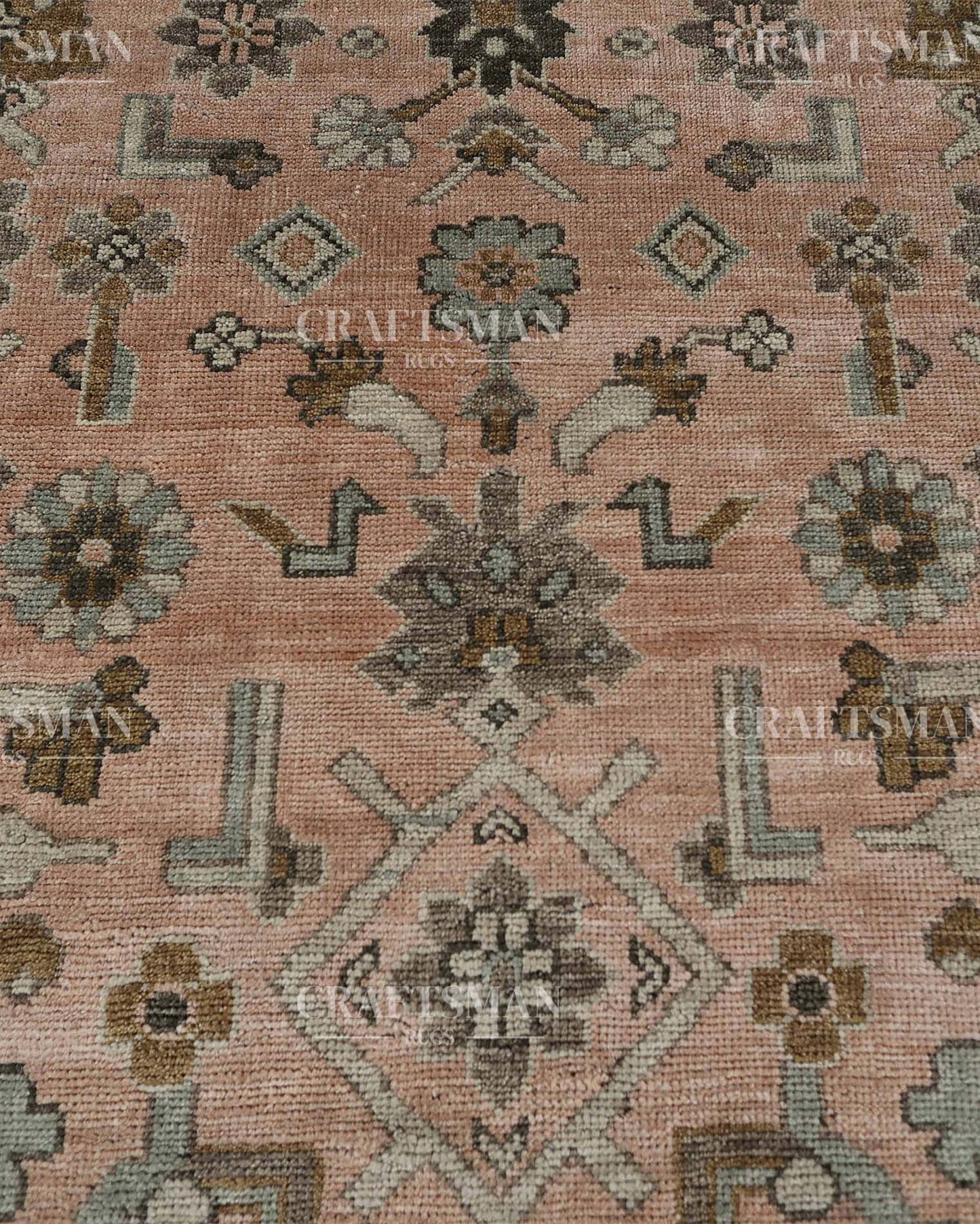 Felrin  Wool Hand-Knotted Oushak-Inspired Rug