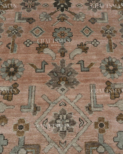 Felrin  Wool Hand-Knotted Oushak-Inspired Rug