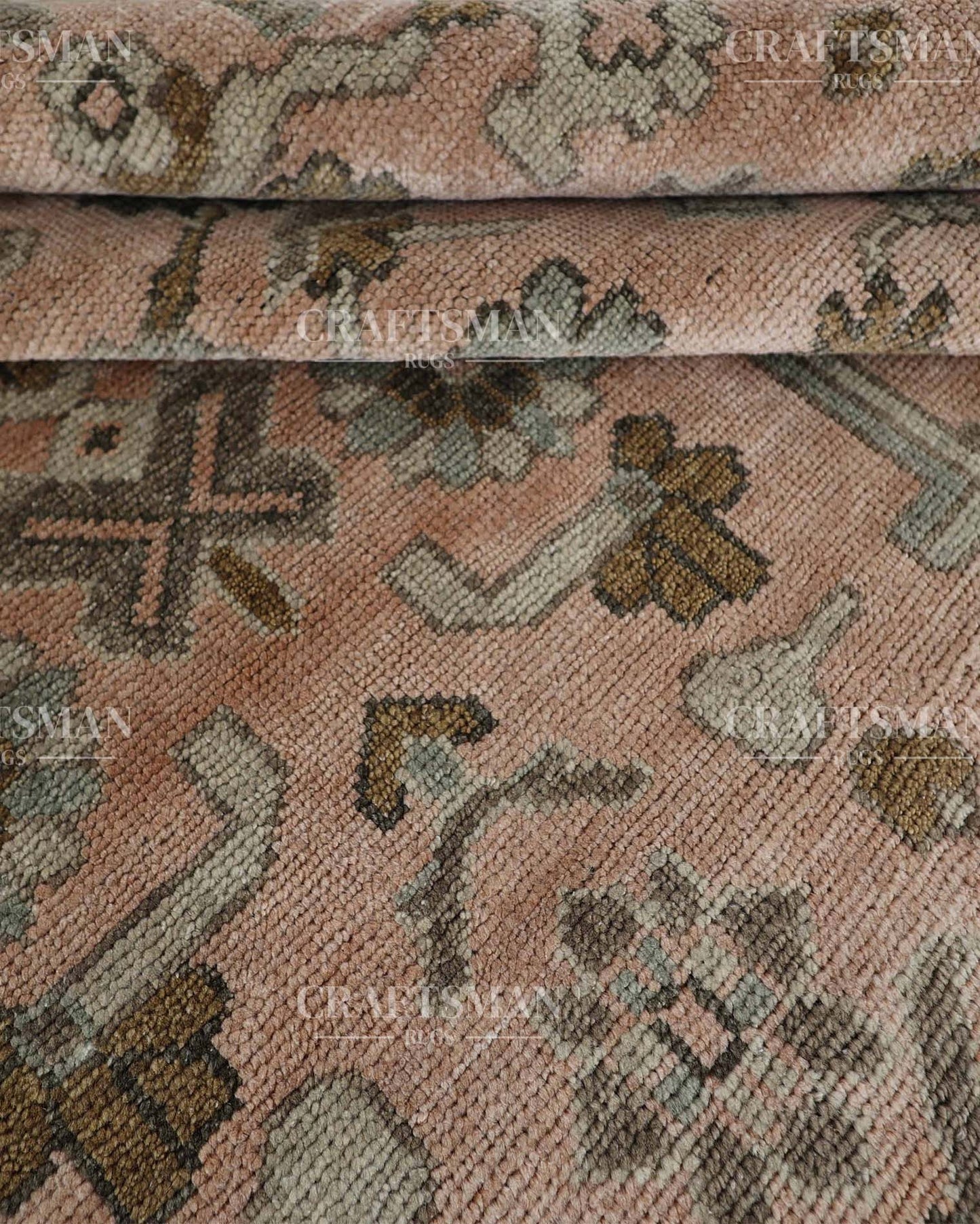 Felrin  Wool Hand-Knotted Oushak-Inspired Rug