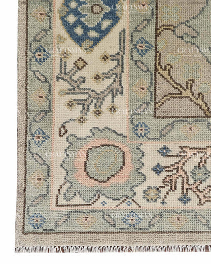 Loomra Wool Hand-Knotted Oushak-Inspired Rug