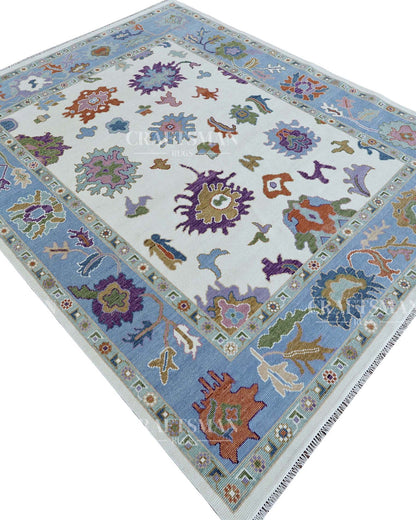 Mirvin Wool Hand-Knotted Oushak-Inspired Rug