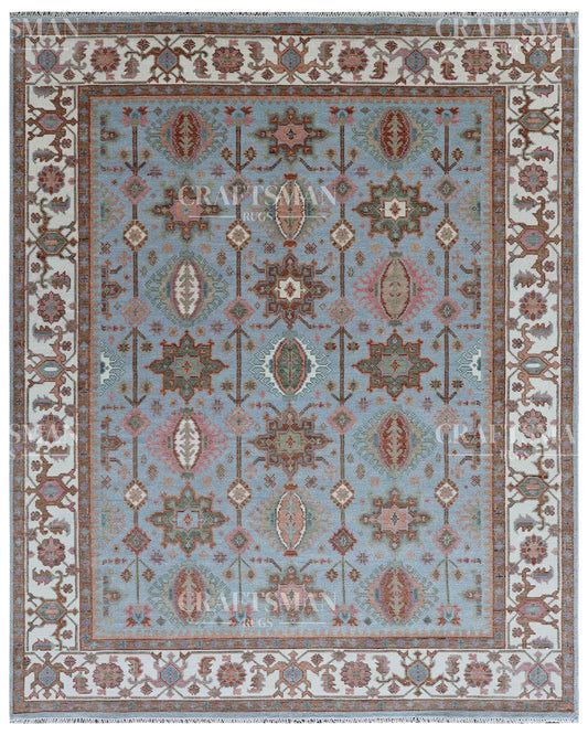 Alvenn Wool Hand-Knotted Oushak-Inspired Rug