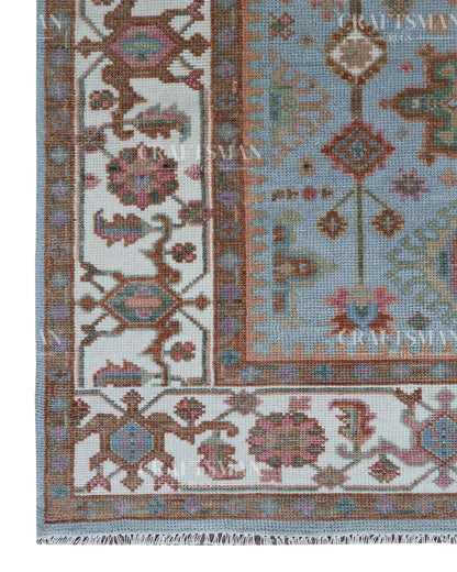 Alvenn Wool Hand-Knotted Oushak-Inspired Rug