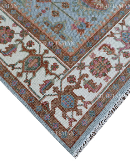 Alvenn Wool Hand-Knotted Oushak-Inspired Rug