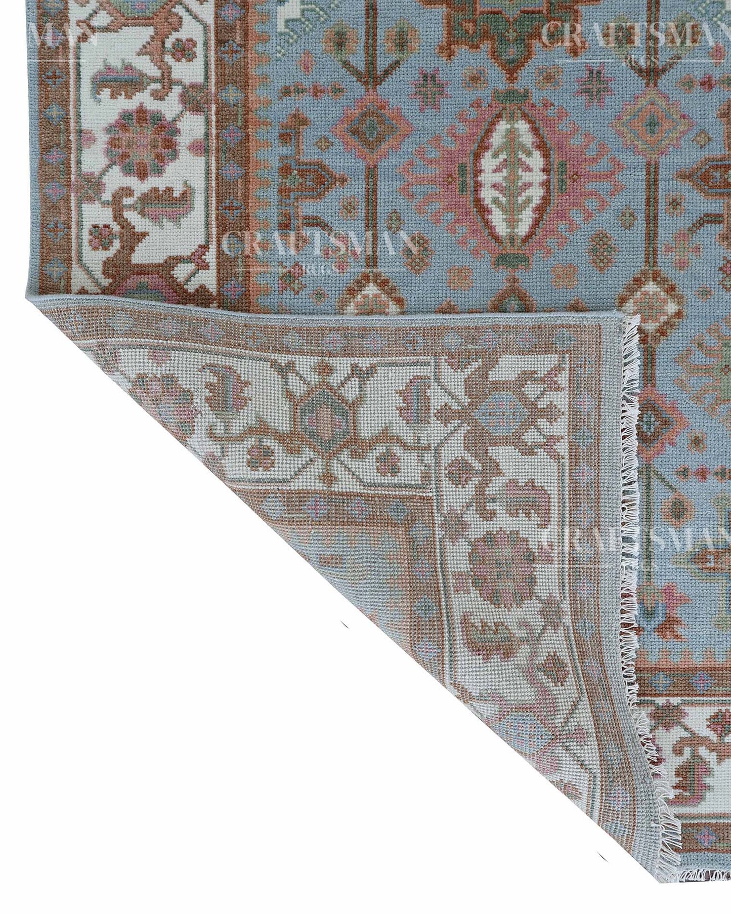 Alvenn Wool Hand-Knotted Oushak-Inspired Rug