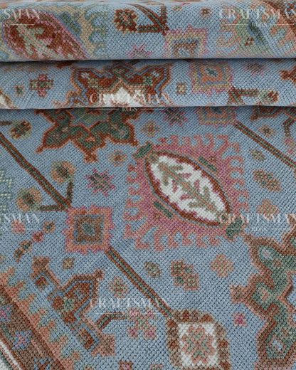 Alvenn Wool Hand-Knotted Oushak-Inspired Rug