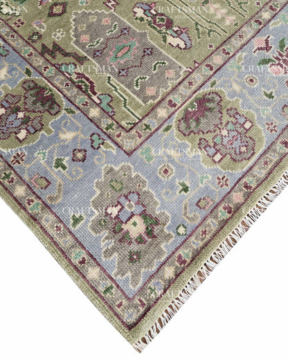 Clayra Wool Hand-Knotted Oushak-Inspired Rug
